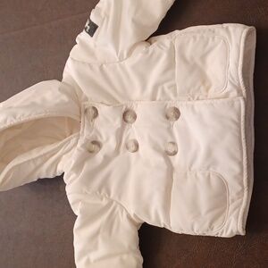 il Gufo Baby White Puffer Jacket, 3M